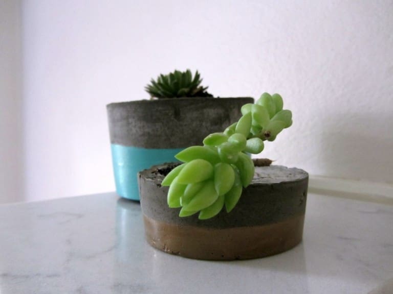 DIY concrete planter