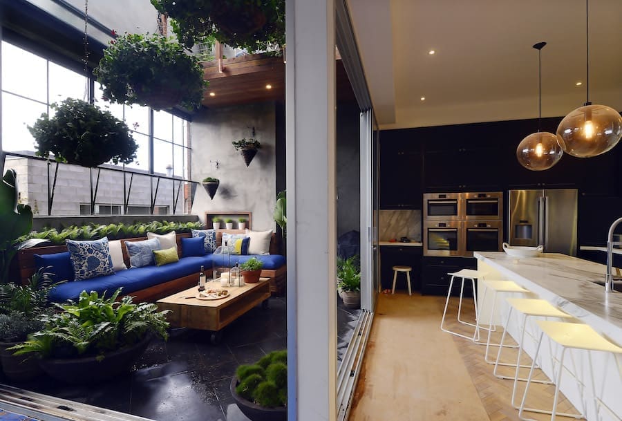 Darren and Dee kitchen opens to terrace