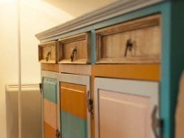 After sideboard makeover from side