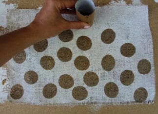 Paint white and cover in gold dots