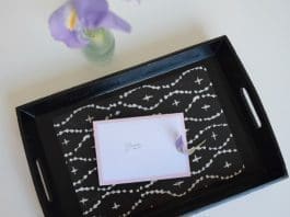Finished DIY serving tray