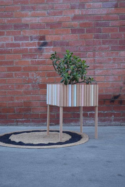 DIY Dowel Planter Box Tutorial
