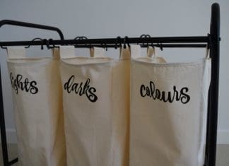 Modern laundry hamper
