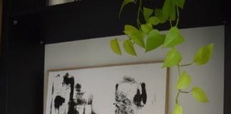 DIY minimalist black and white artwork