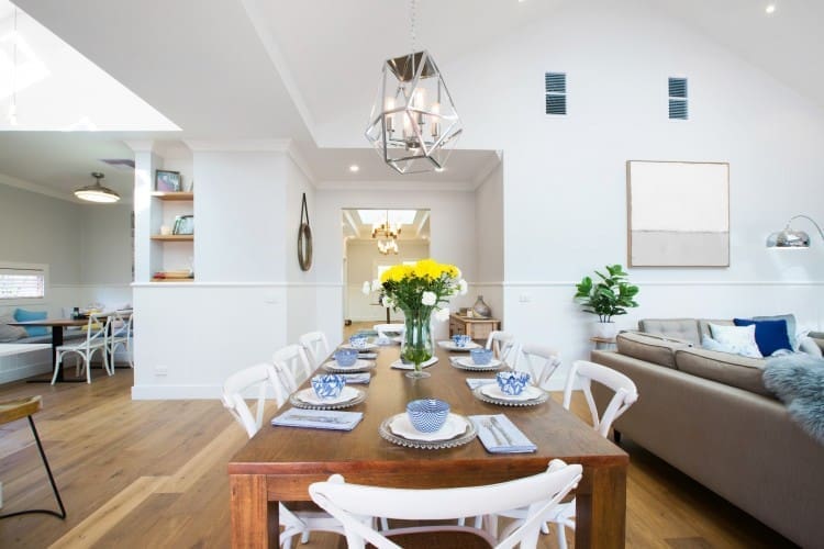 Open plan dining