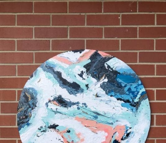 DIY outdoor wall art