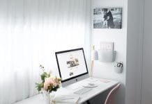 Decluttered workspace