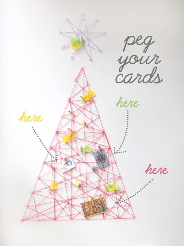 String Christmas tree