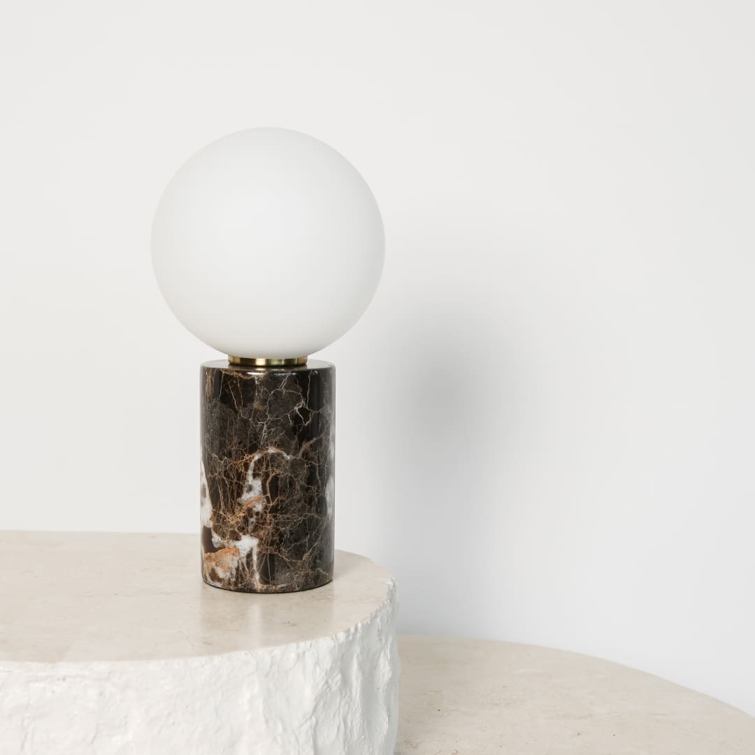 marble table lamp