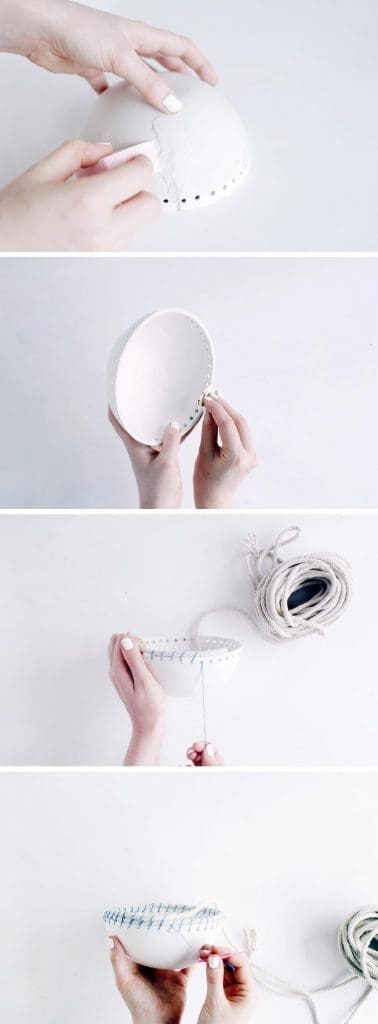 Make the clay bowl
