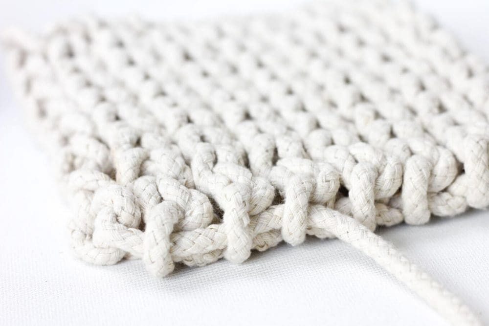 Close up of rope trivet
