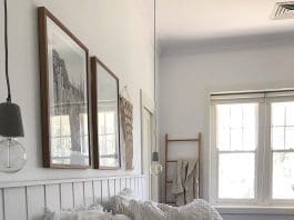 DIY wall panel bedhead