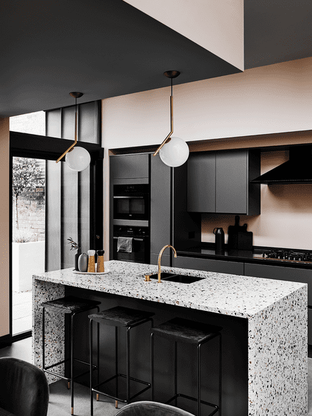 Terrazzo kitchen island