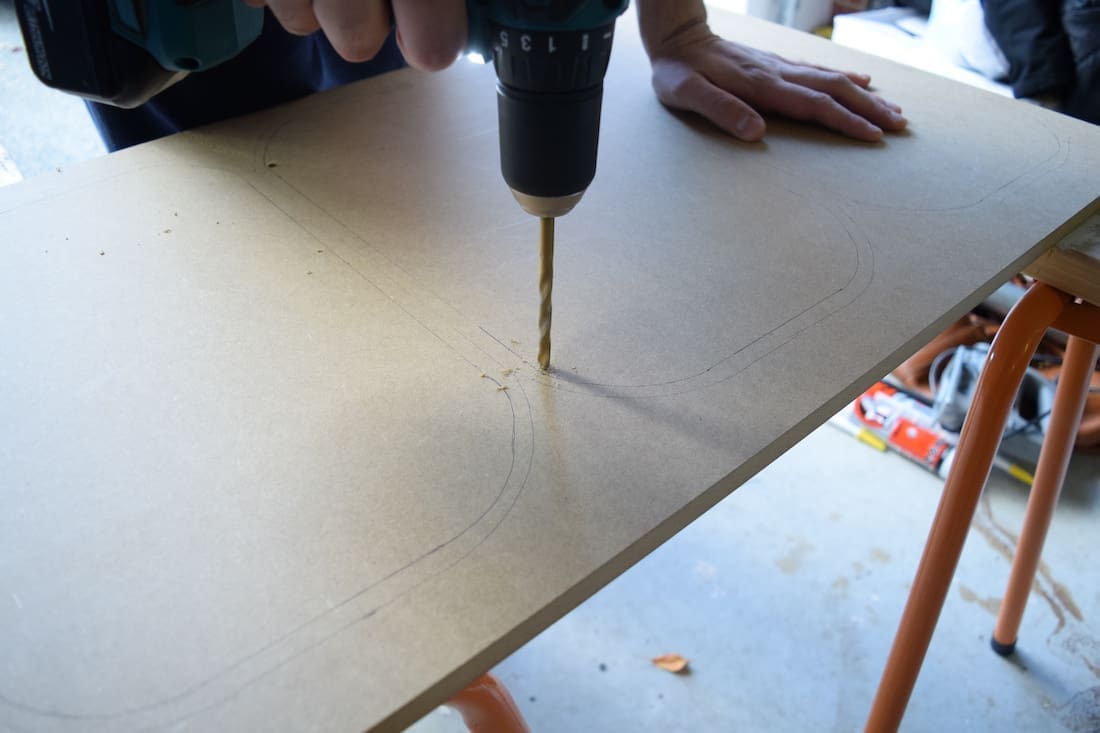 Screw out holes
