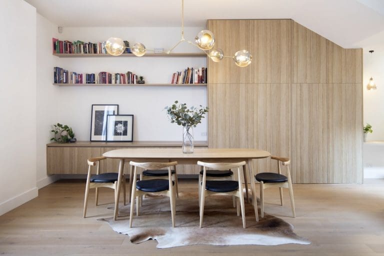Dining room with storage