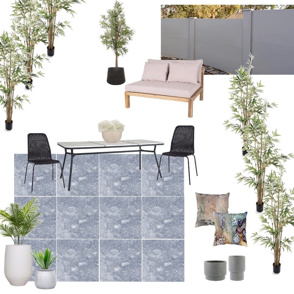 Courtyard inspiration mood board