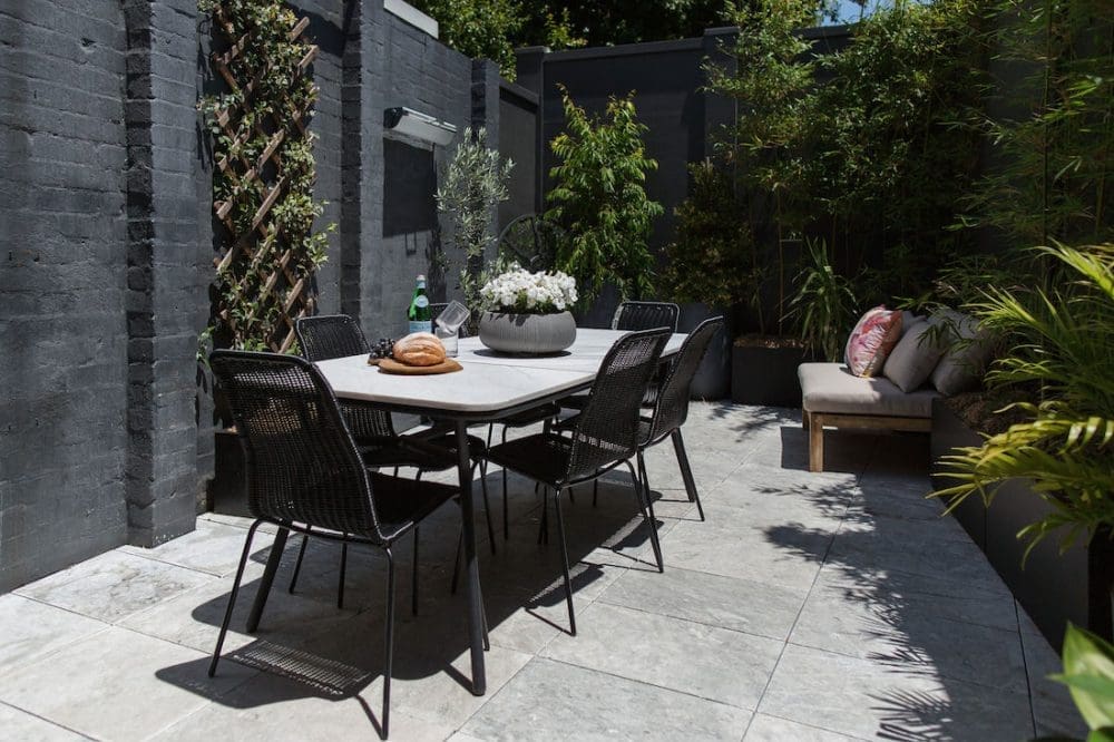 Erskineville courtyard_trellis wall