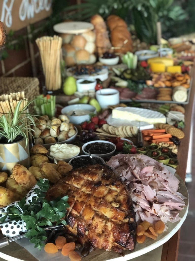 Ham christmas grazing board