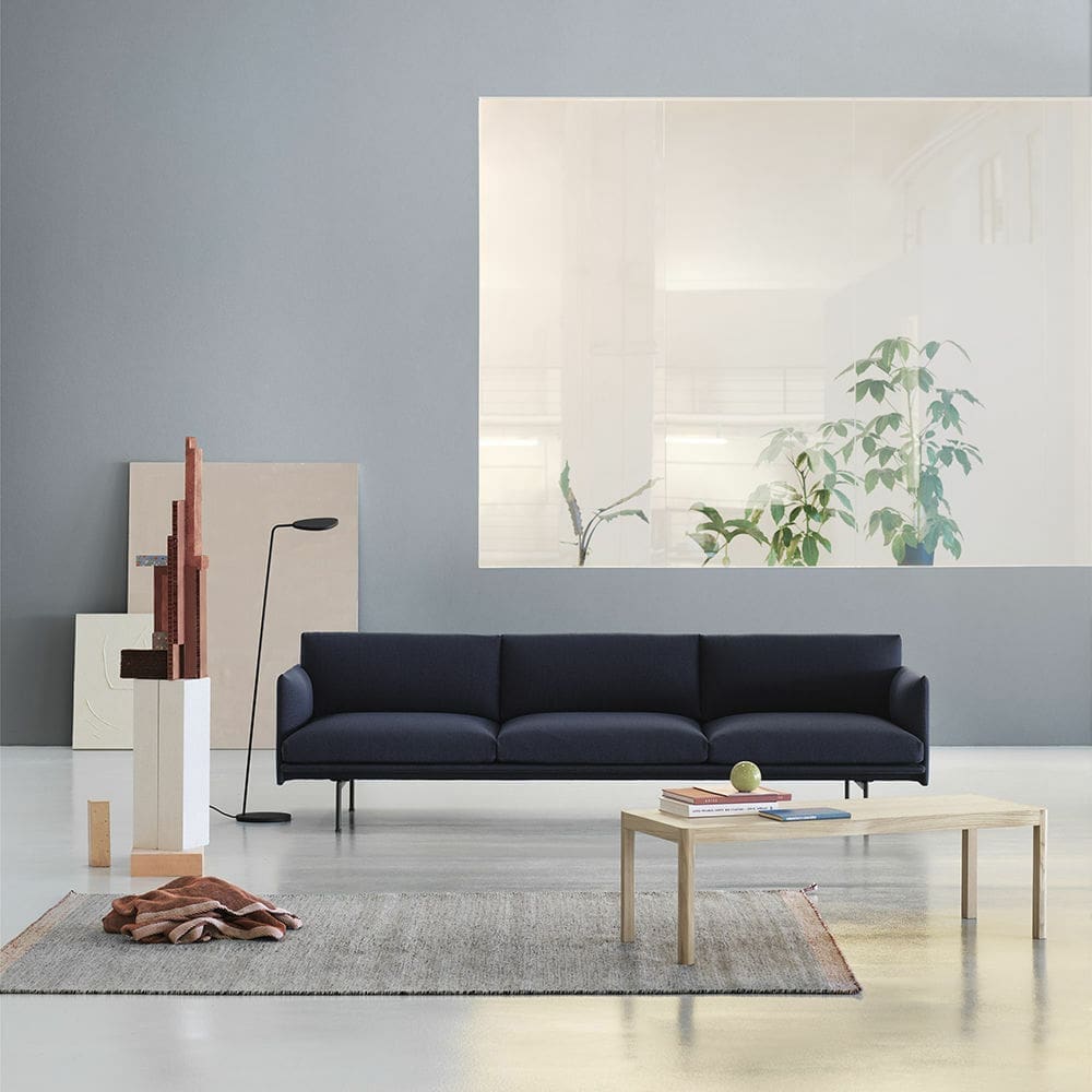 black statement couch