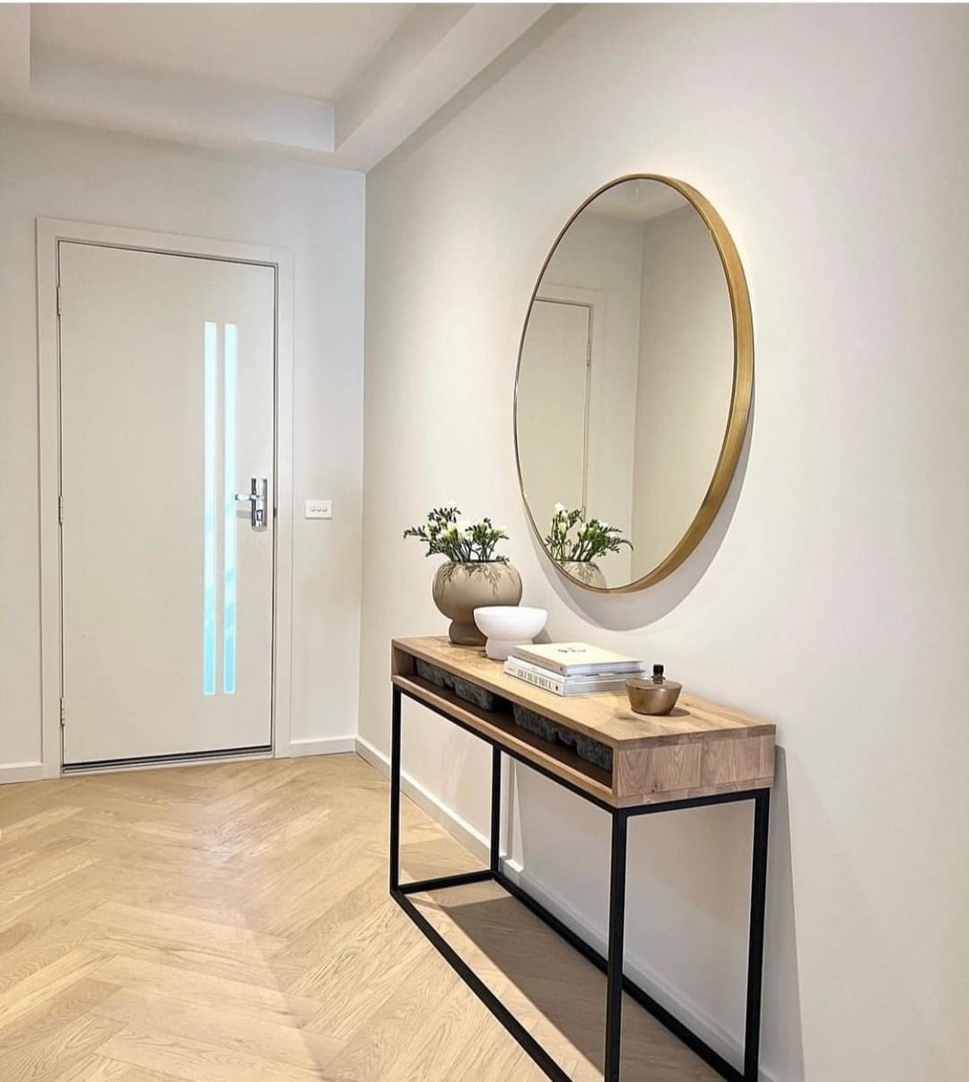 entry living room styling