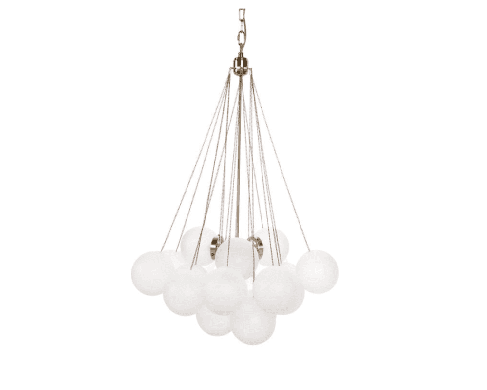 Antique brass cloud pendant light