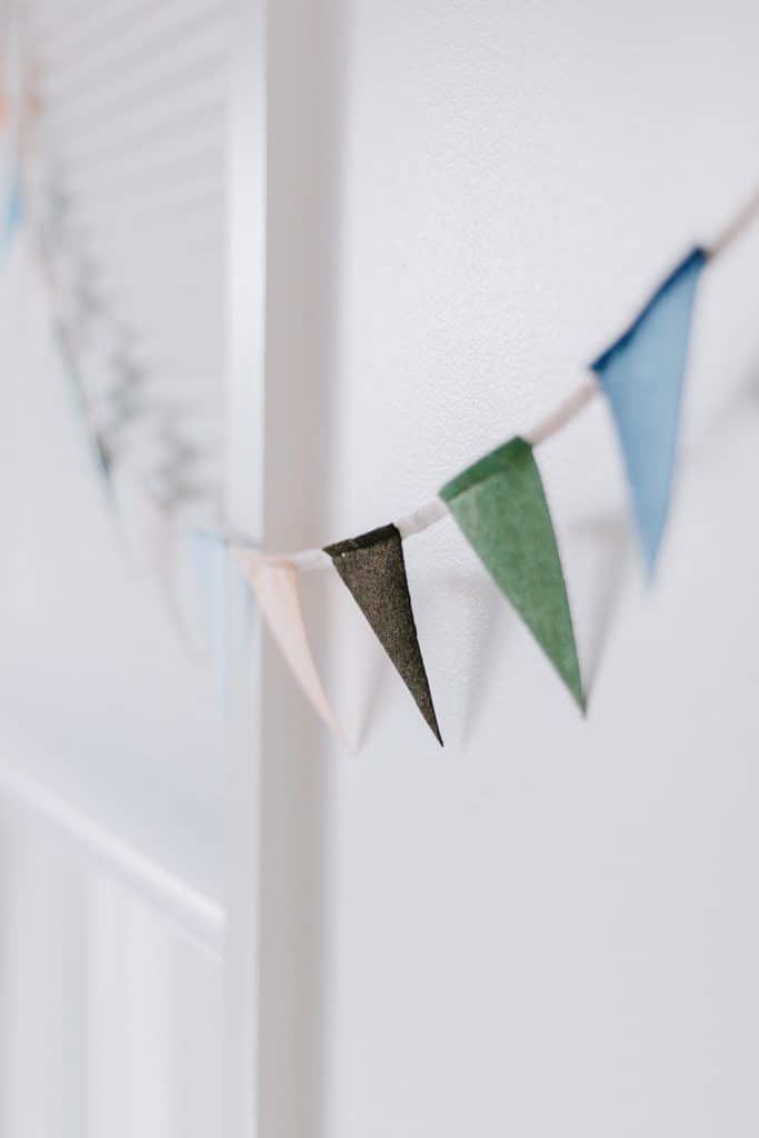 Felt flag garland