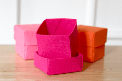 Felt trinket box DIY