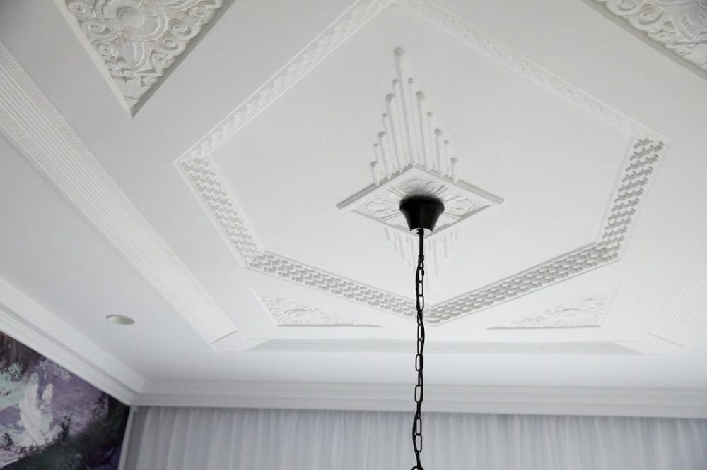 The Block 2020_week 3_master bedroom_George and Sarah_ceiling rose