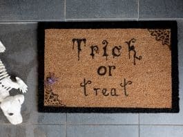 Birds eye DIY Halloween door mat