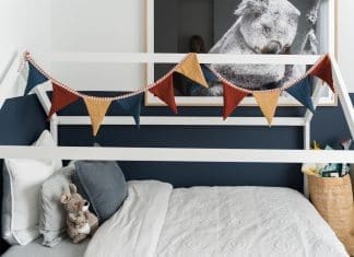 Finished DIY flag bunting