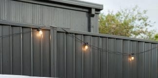 Secure screen onto stakes