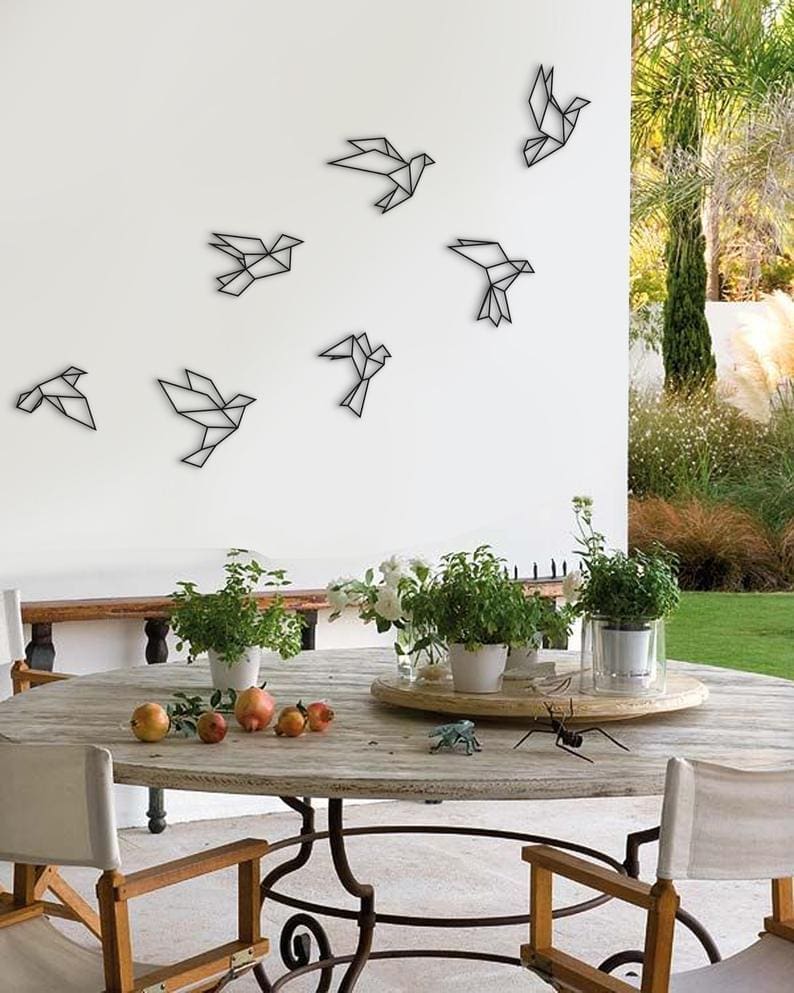 Metal bird art