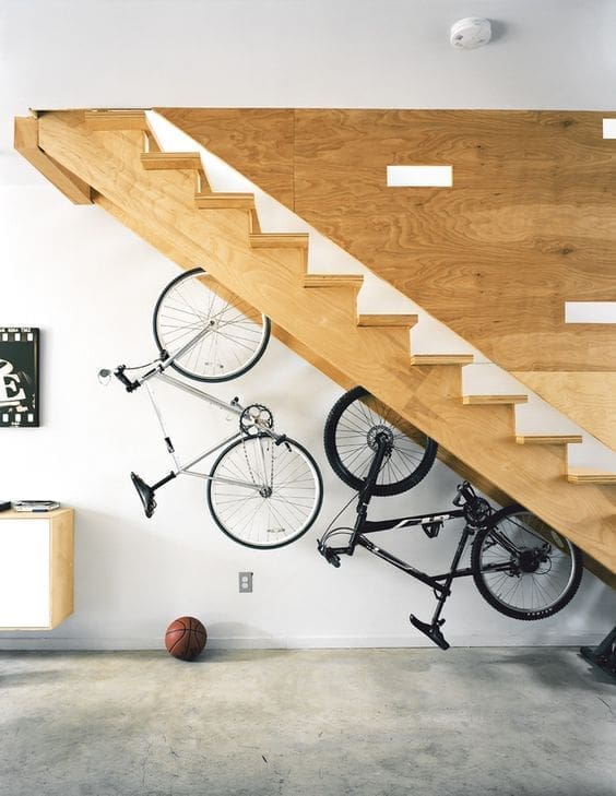 Under stair storage solution_bike rack_dwellcom