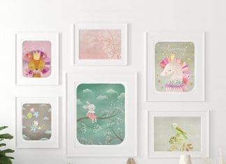 Dreams and Clouds collection of children's bedroom art