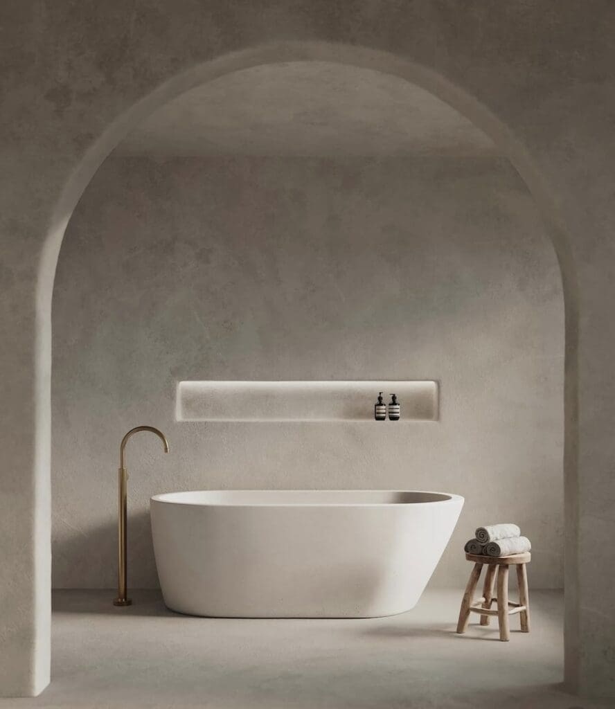 Concrete bath