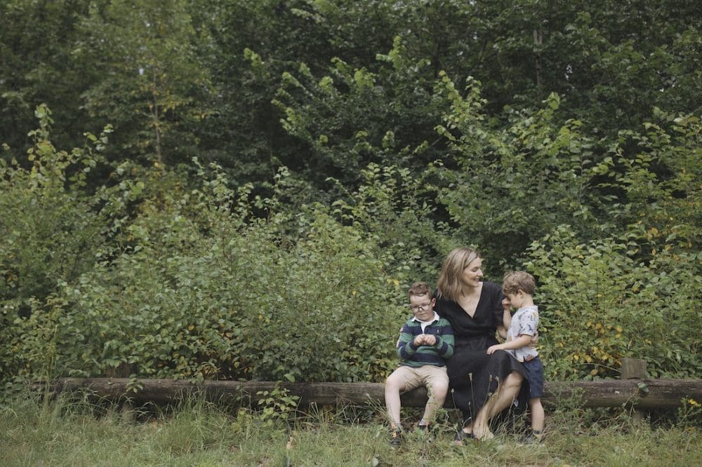 Gina with her sons