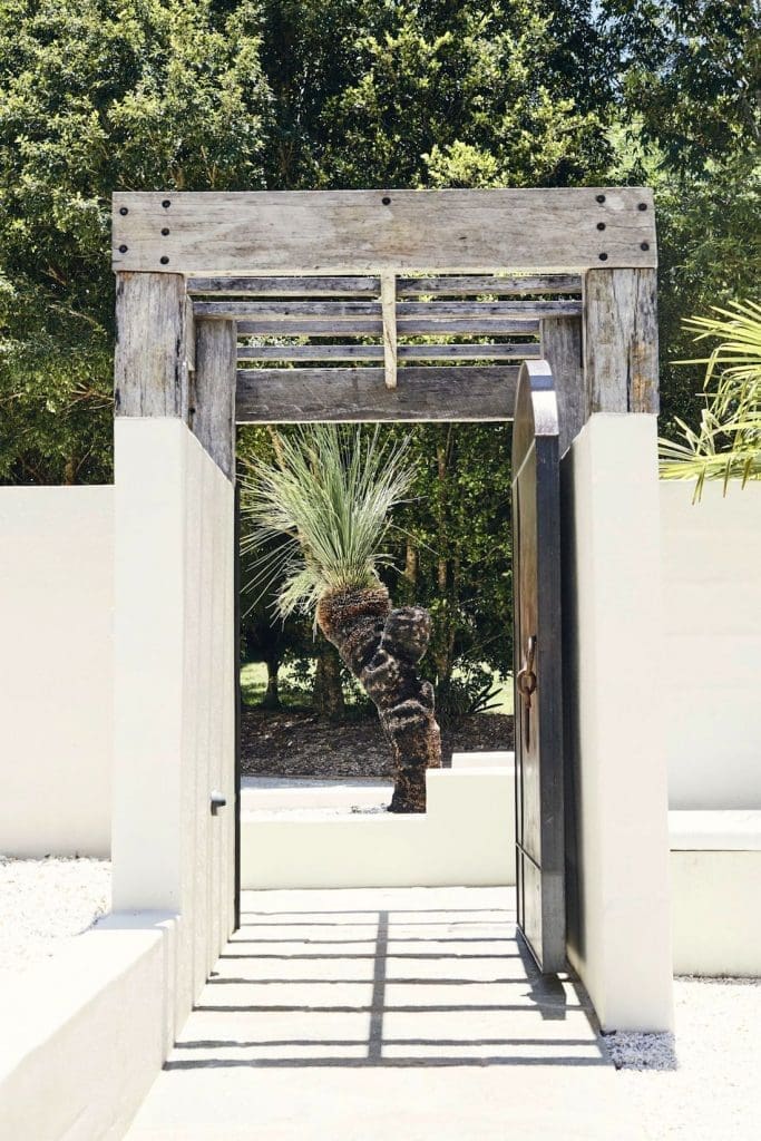 Rustic archway entrance