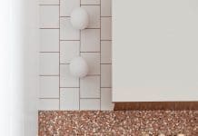 Timeless trend alert: Gorgeous terrazzo bathrooms set to inspire Bathroom featuring Fibonacci Stone terrazzo Fatima's Reflection