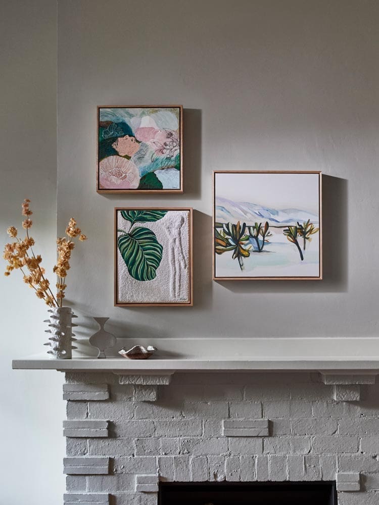 Collection of tapestry art pieces by Monica Henry