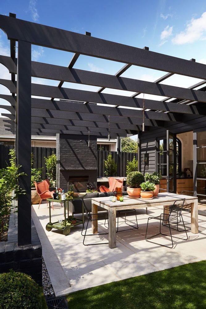 Outdoor dining space