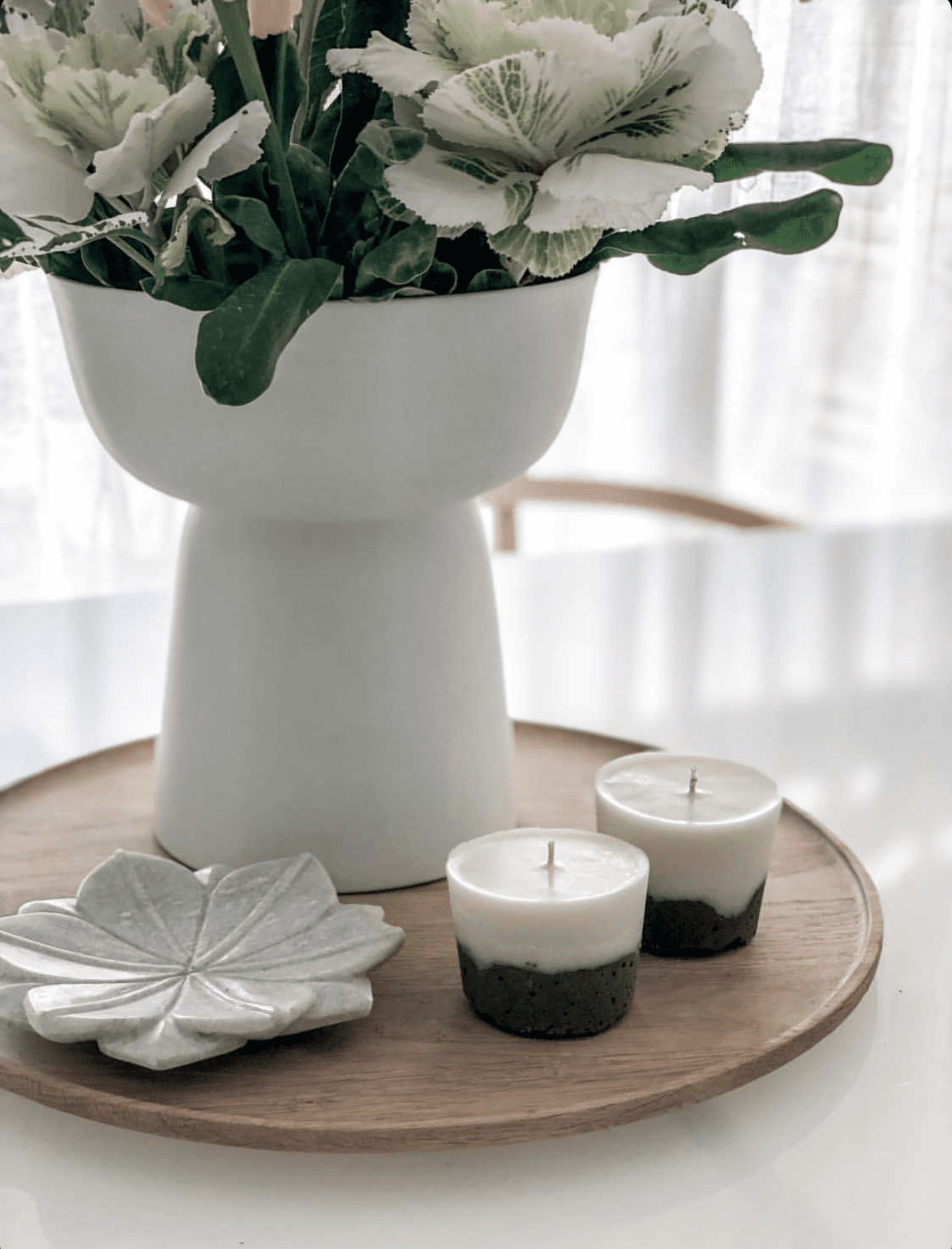 Concrete candle