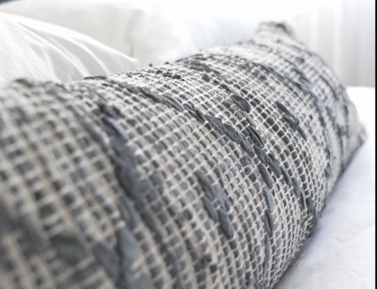 Lumbar cushion close up