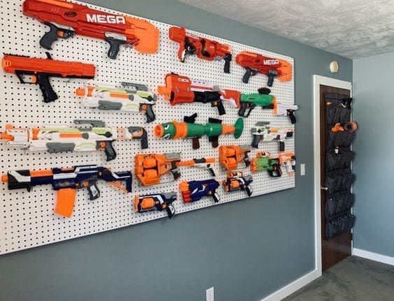 Nerf gun wall