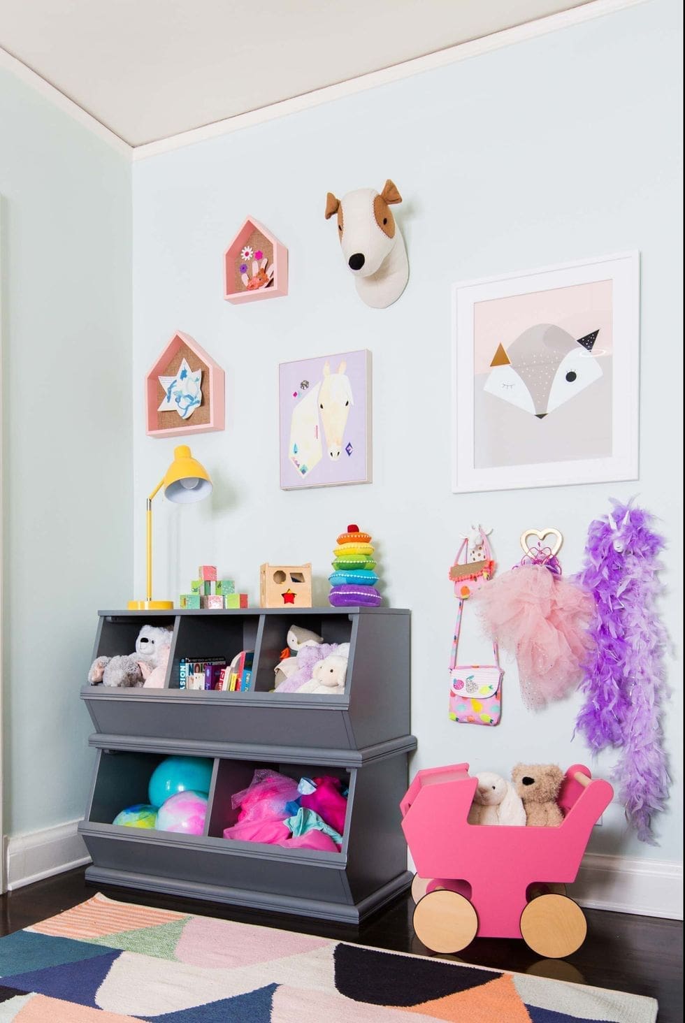 Open bin toy storage