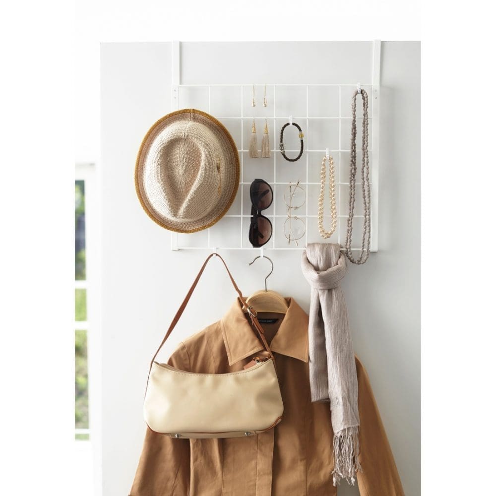 Over the door accessory holder back of door storage ideas