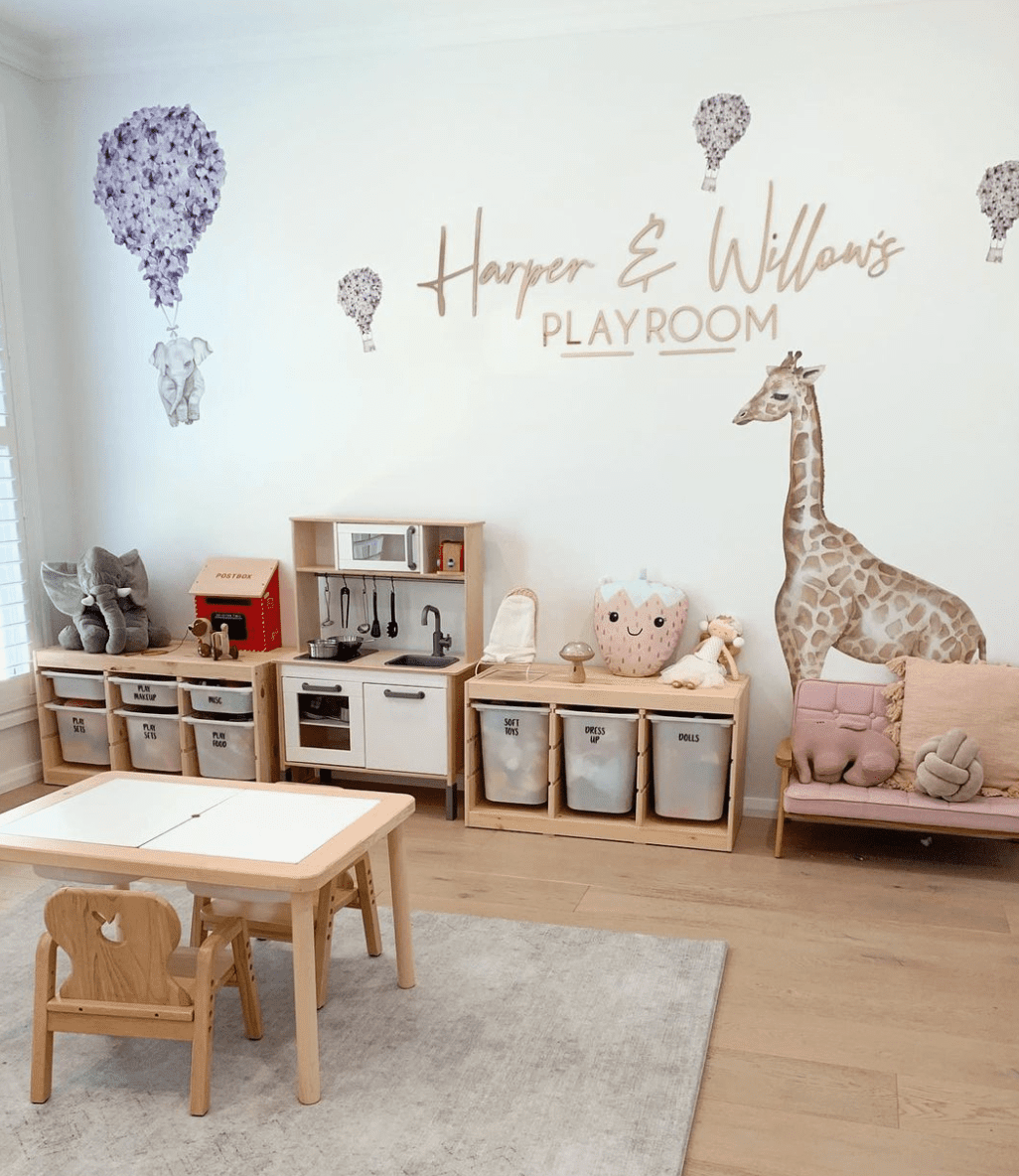 Playroom storage and decoration ideas