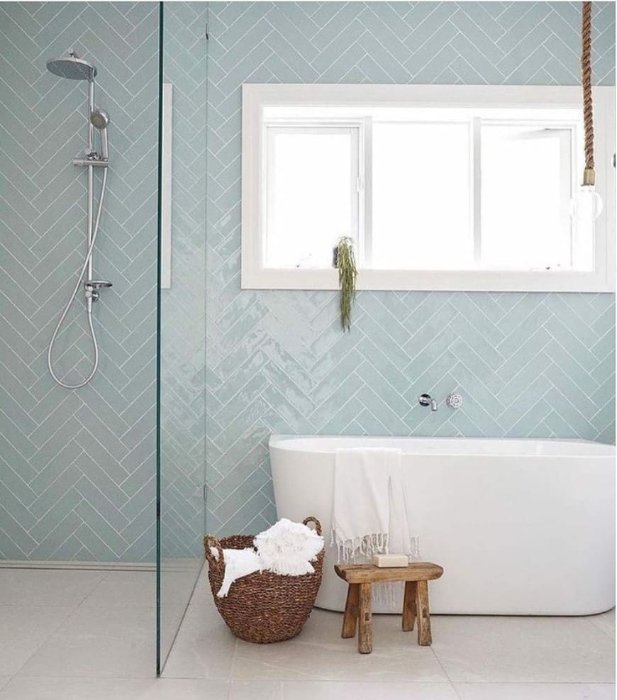herringbone_perfectproperty_Blue bathroom tiles