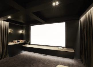 Must-haves for the perfect home theatre setup Giant projector at home cinema