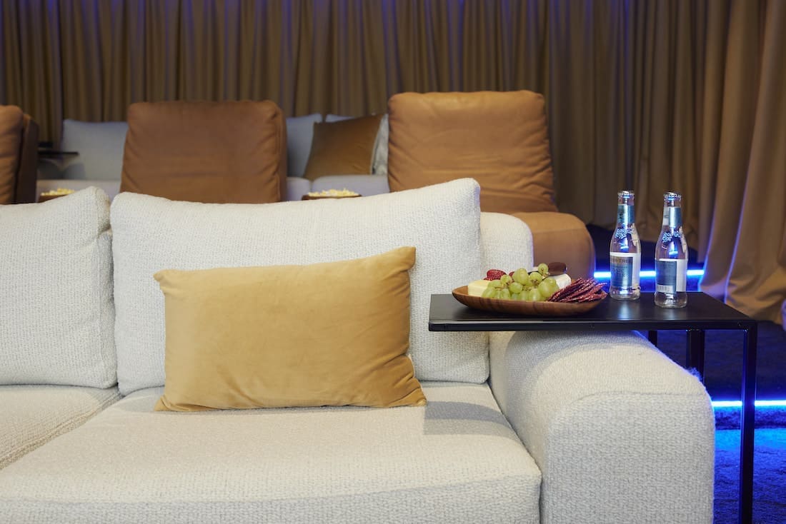 Home cinema in basement