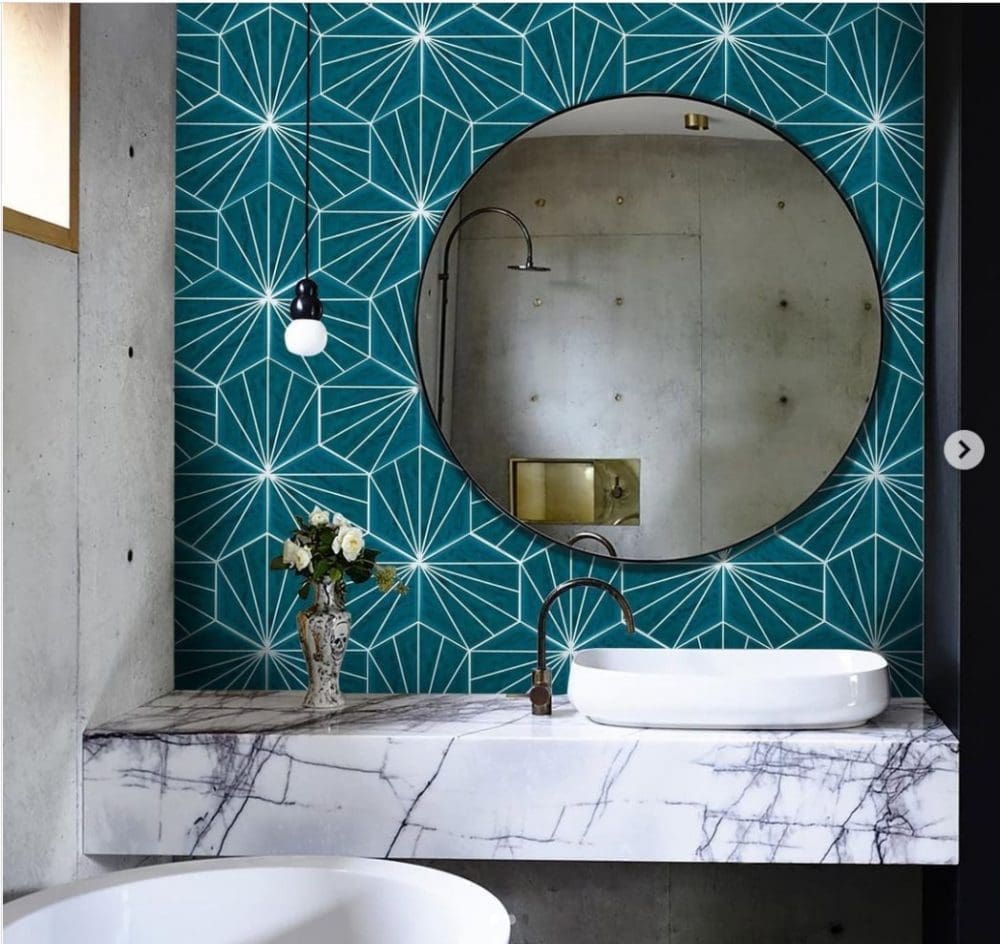 hexagon_gngtilesmalaysia_blue bathroom tiles